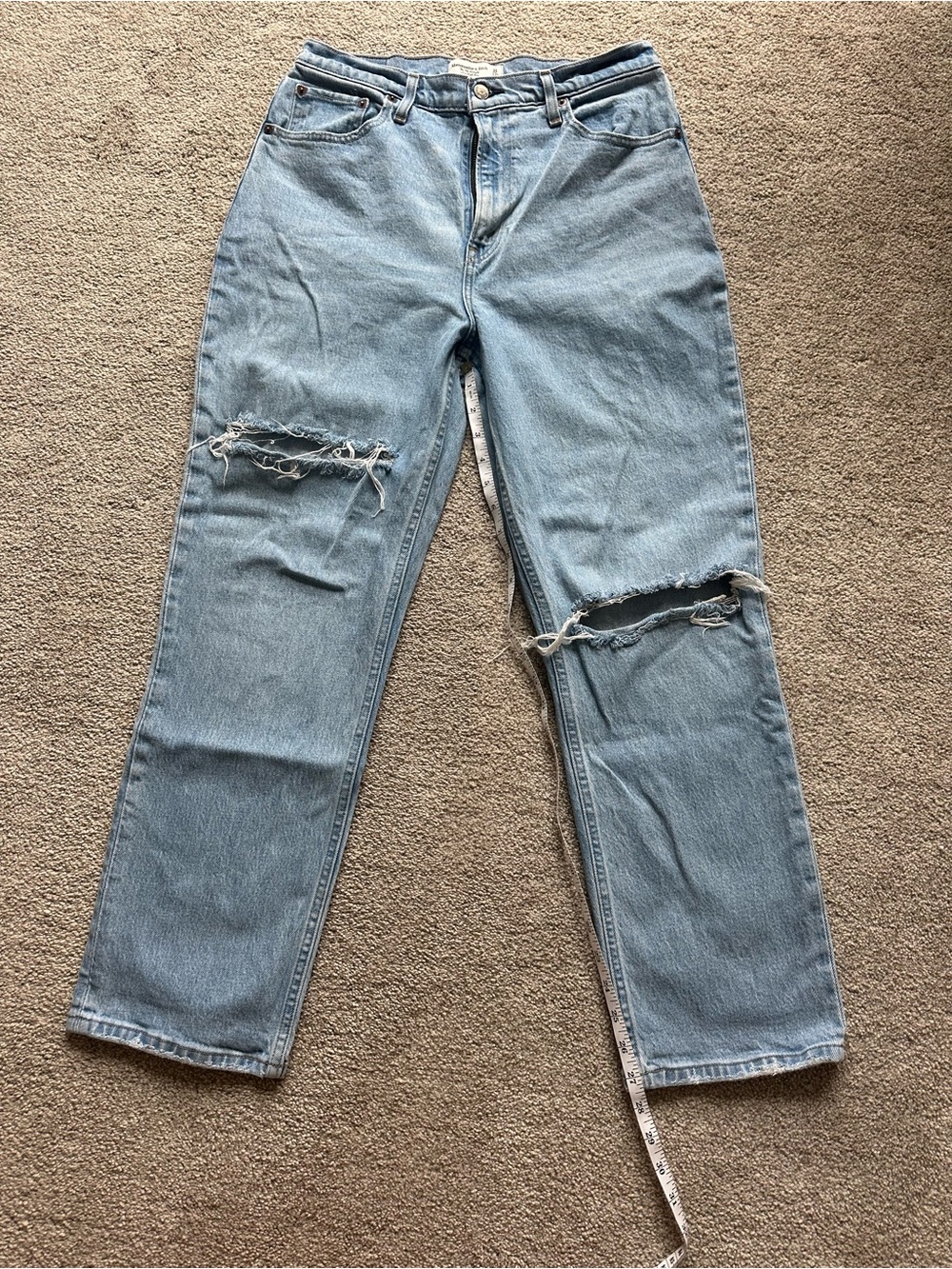 Abercrombie & Fitch Ultra High Rise 90s Straight Jeans Women’s 12s/31p